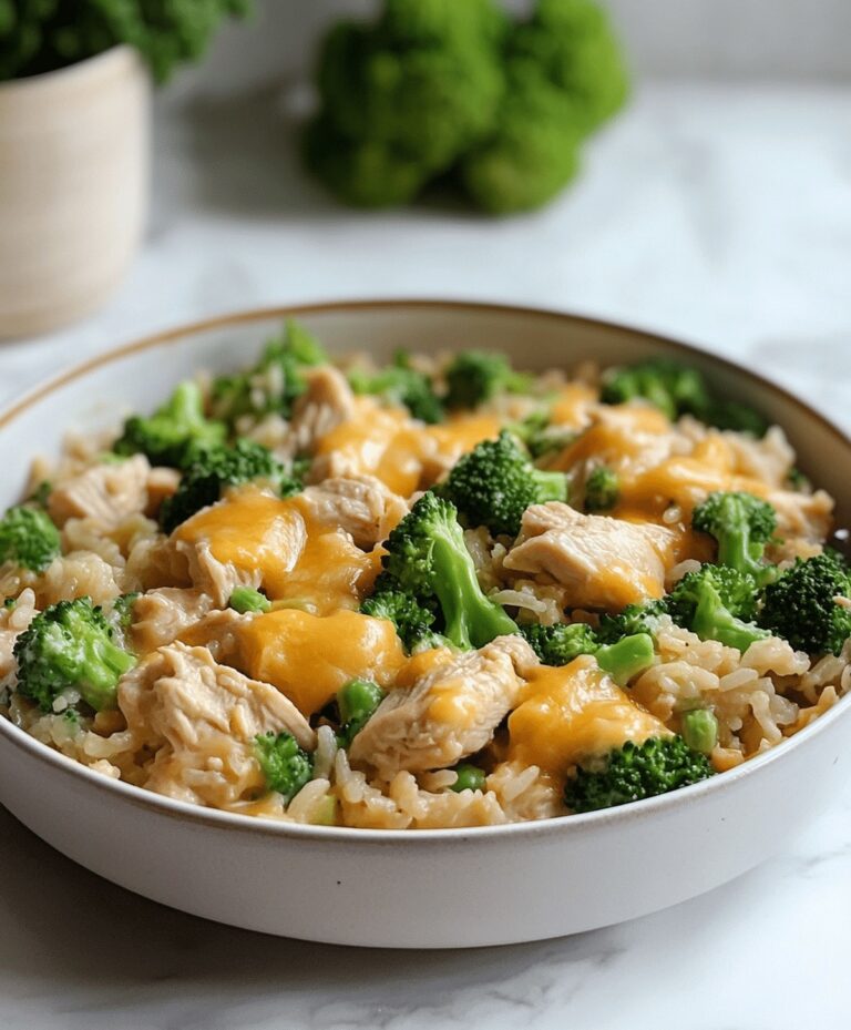 Delicious One Pan Cheesy Chicken Broccoli And Rice Recipe