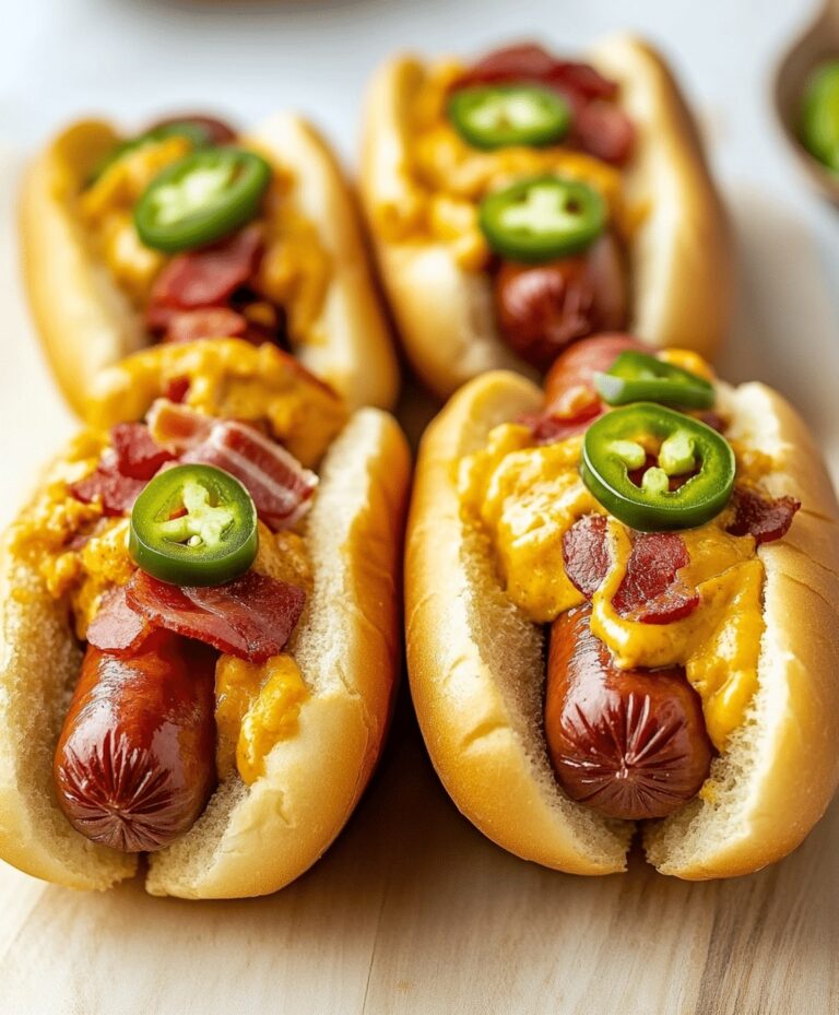 Bacon Jalapeno Popper Hot Dogs Recipe