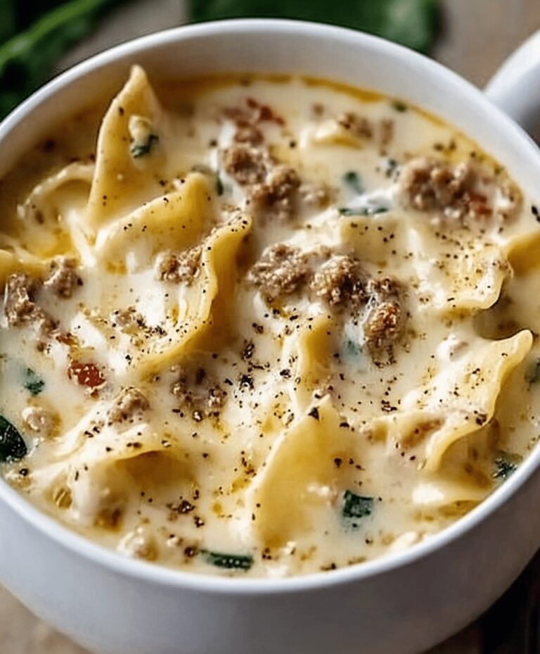 Hearty Alfredo Lasagna Soup Recipe