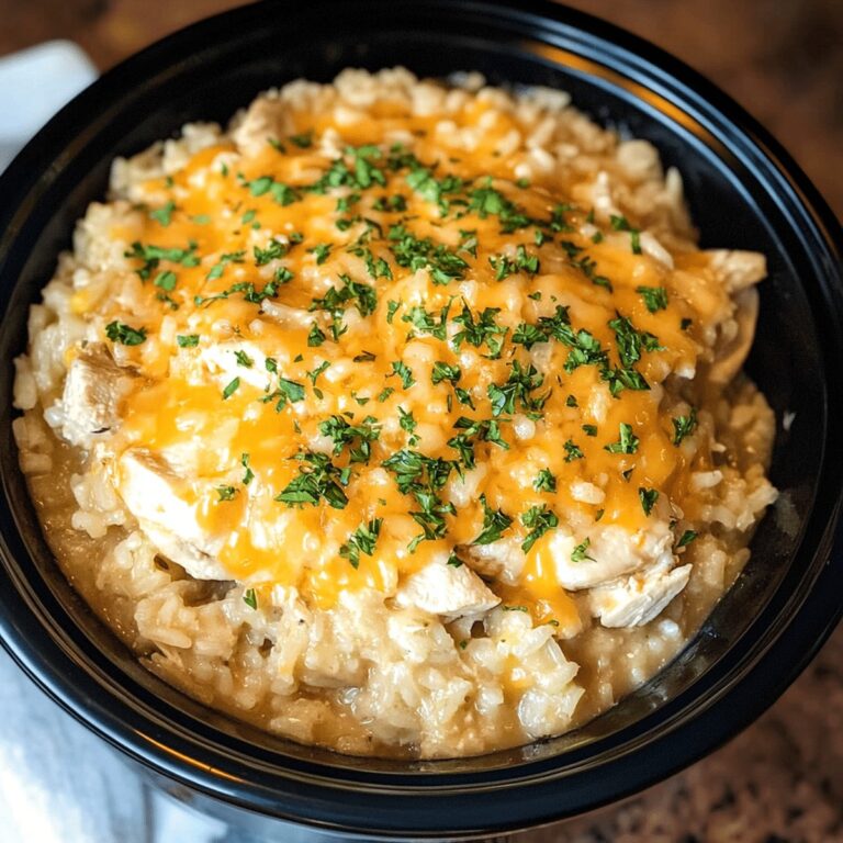 Easy Crockpot Cheesy Chicken and Rice Recipe