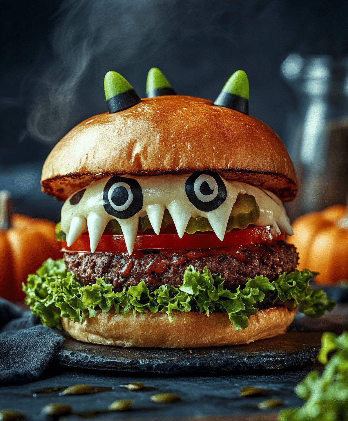 Halloween Monster Burgers Recipe
