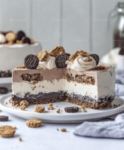 Delightful Ice Cream Cake With Cookie Crunch Recipe