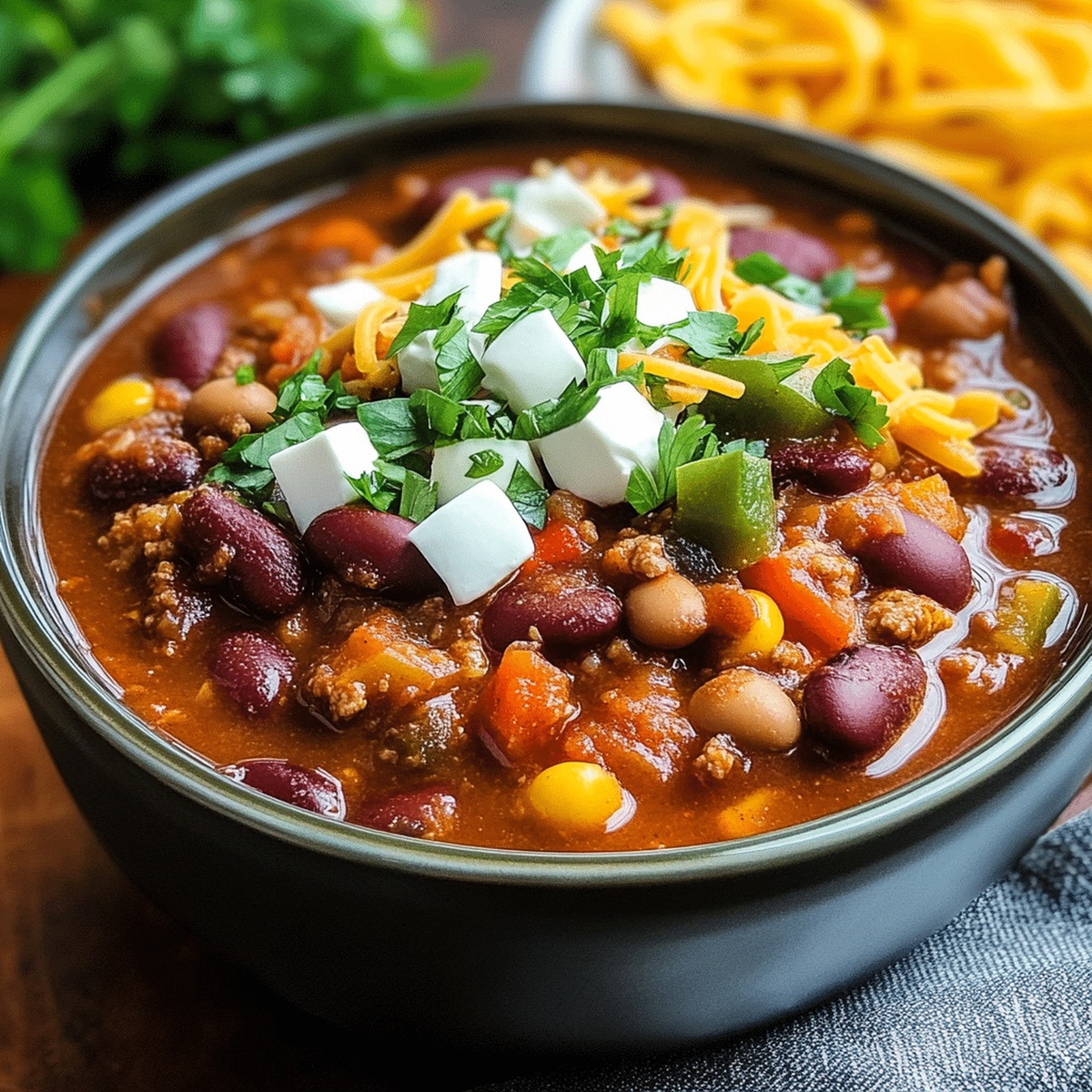 Slow Cooker Lentil Taco Chili Recipe