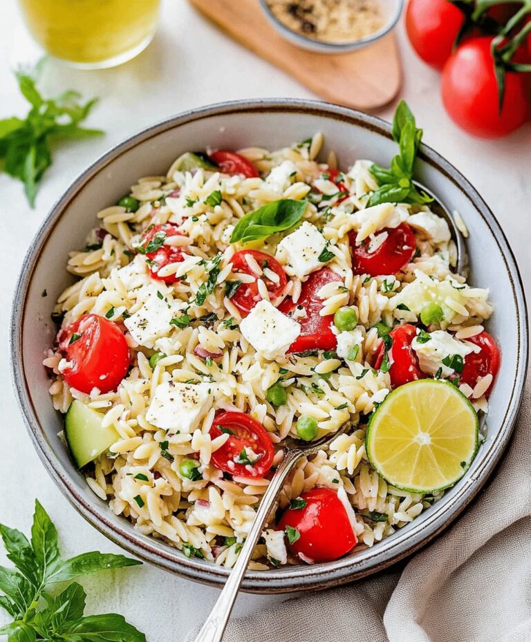 Refreshing Greek Orzo Pasta Salad Recipe