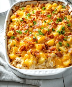 Chicken Bacon Ranch Casserole With Potatoes Recipe