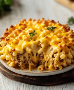 Mac and Cheese Meatloaf Casserole Recipe