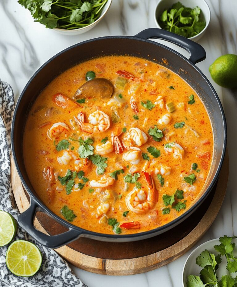 Quick And Spicy Shrimp Soup Recipe