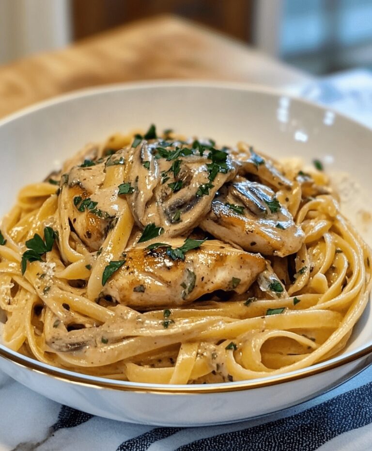 Creamy Chicken Marsala Pasta Recipe