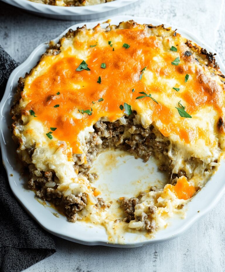 Quick Cheesy Ground Beef And Rice Casserole Recipe