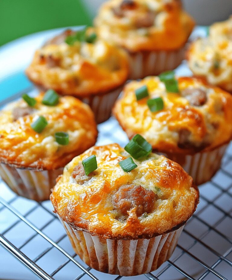 Savory Sausage Breakfast Muffins Recipe