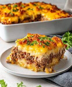 Cheesy Loaded Meatloaf Casserole Recipe