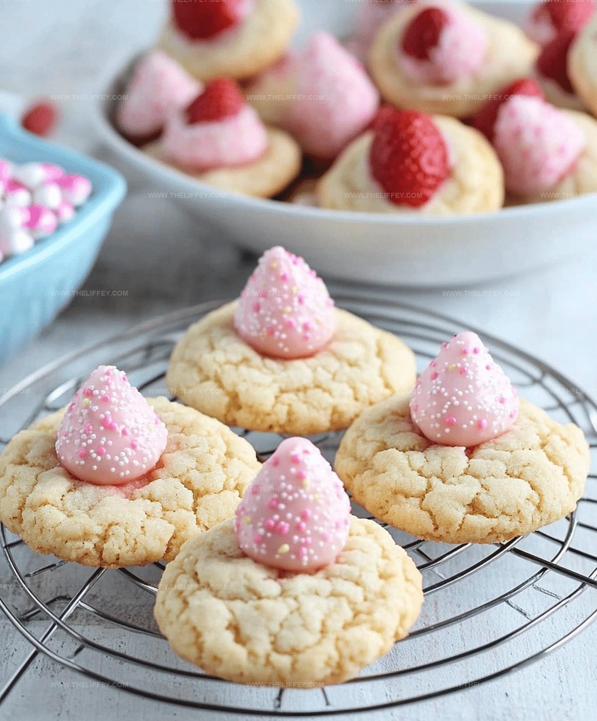 Strawberry Kiss Cookies Recipe