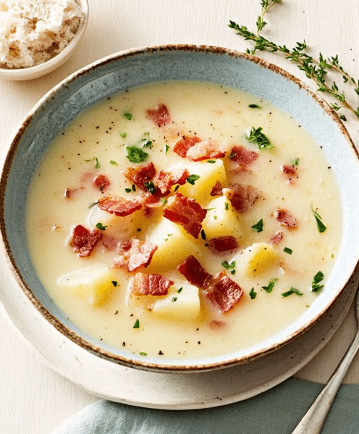 Rich Potato Soup with Bacon Recipe