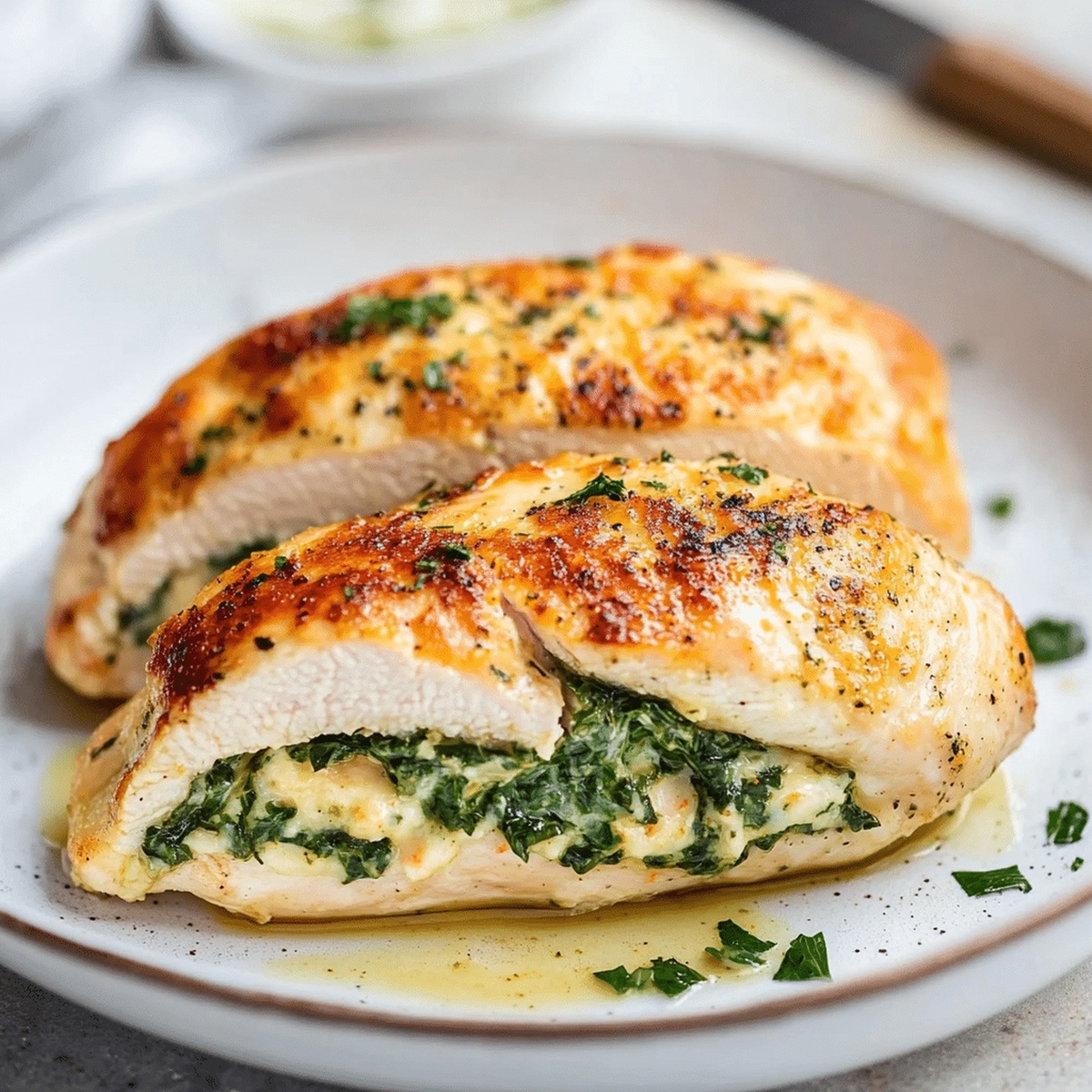 Spinach Stuffed Chicken Breast Recipe