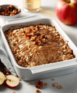 Best Caramel Apple Oatmeal Bake Recipe