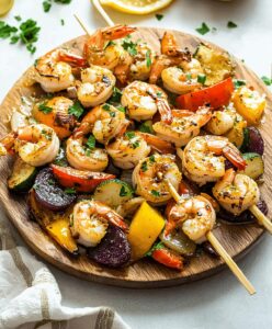 Garlic Butter Shrimp And Vegetables Recipe