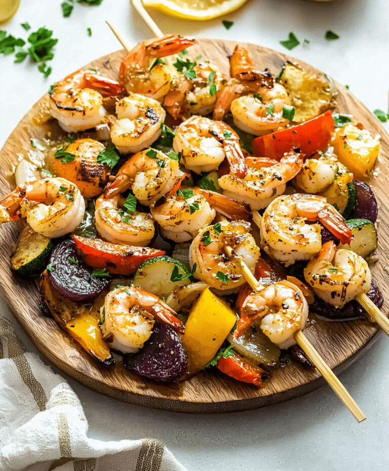 Garlic Butter Shrimp And Vegetables Recipe