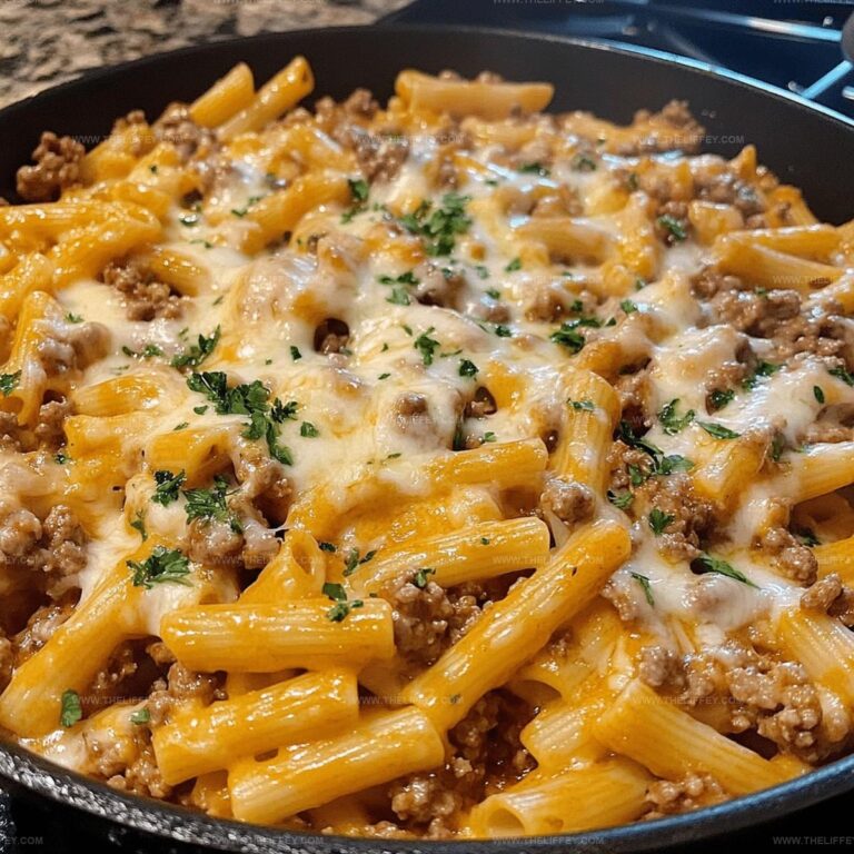 Delicious Ground Beef Pasta Skillet Recipe
