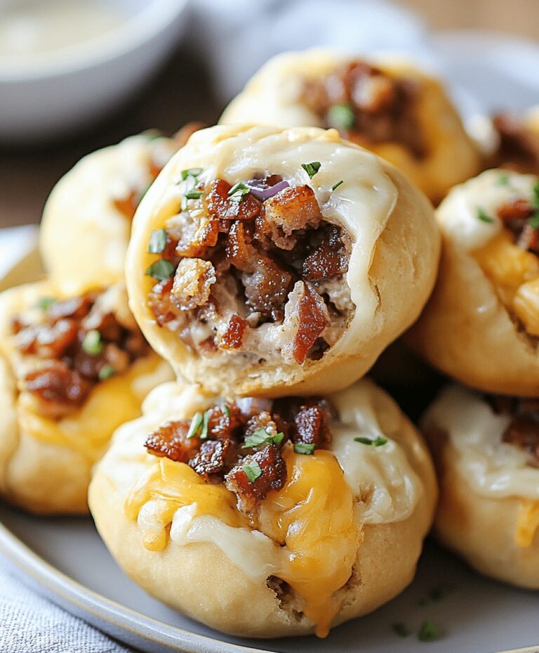 Quick Garlic Parmesan Bacon Cheeseburger Bombs Recipe
