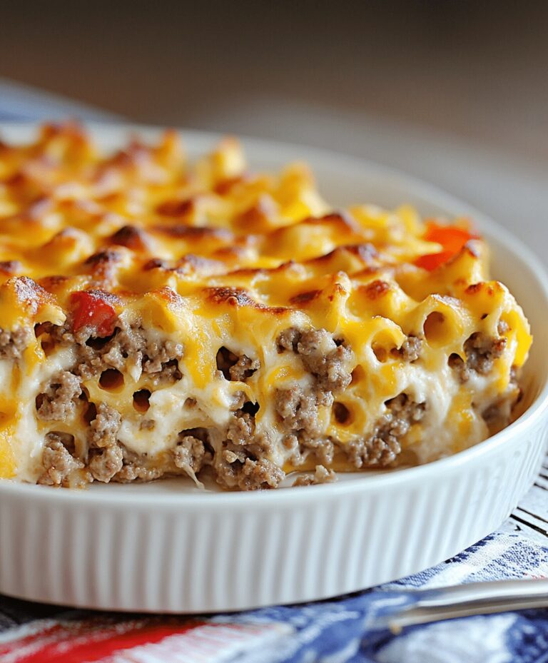 Cheesy Hamburger Supreme Casserole Recipe