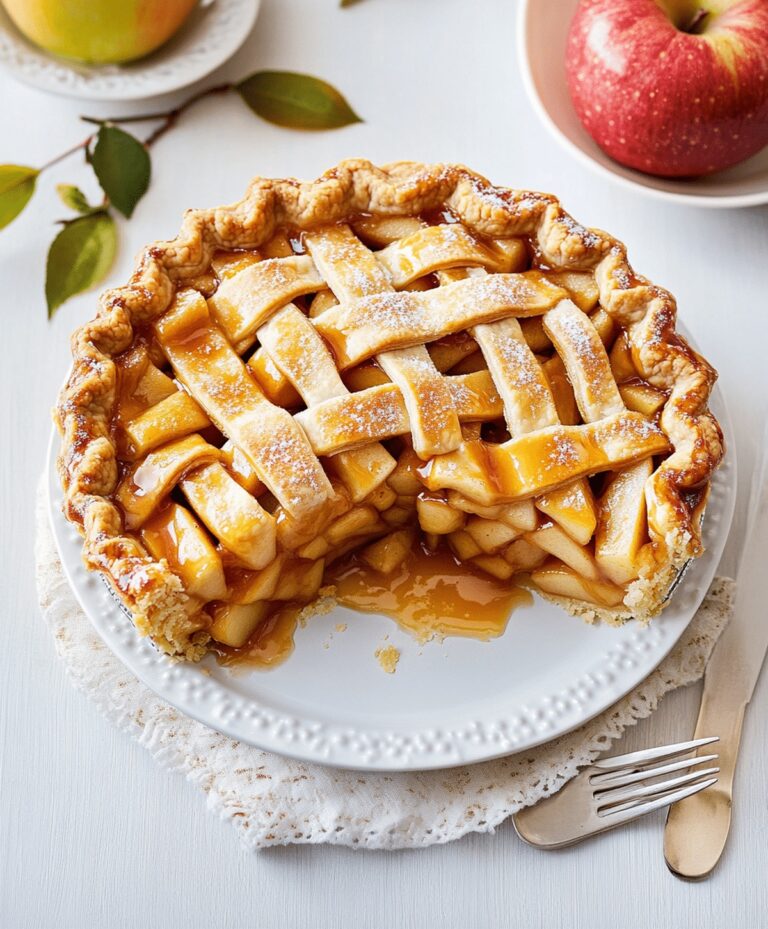 Caramelized Salted Caramel Apple Pie Recipe