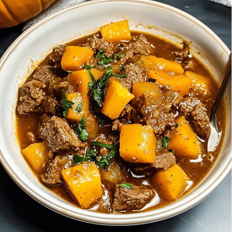 Hearty Beef Pumpkin Stew Recipe