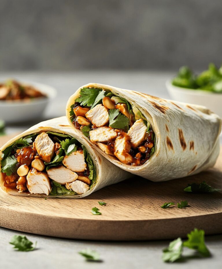 Delicious Asian Chicken Salad Wrap Recipe