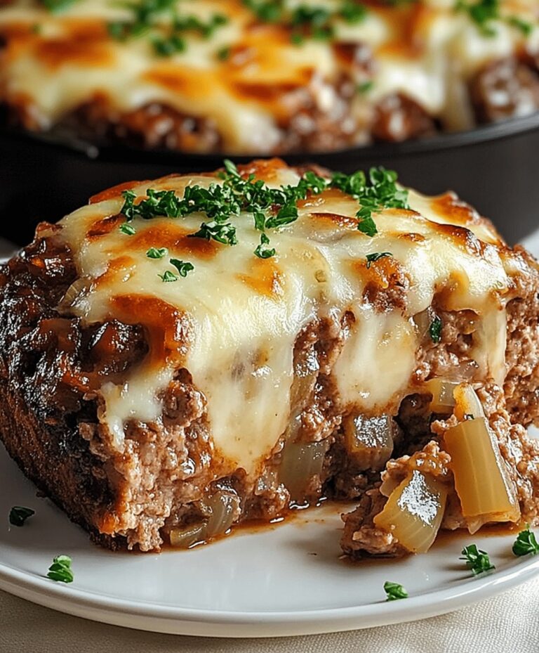 Savory French Onion Meatloaf Recipe