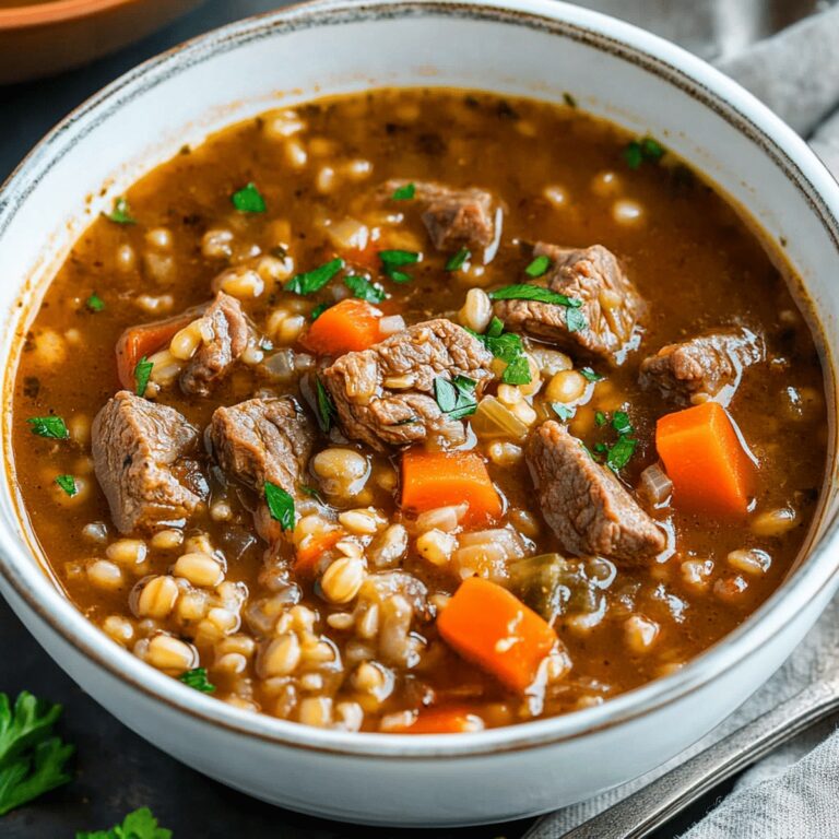 Hearty Beef Barley Soup Recipe