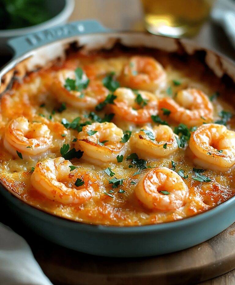 Easy Garlic Shrimp Gratin Recipe
