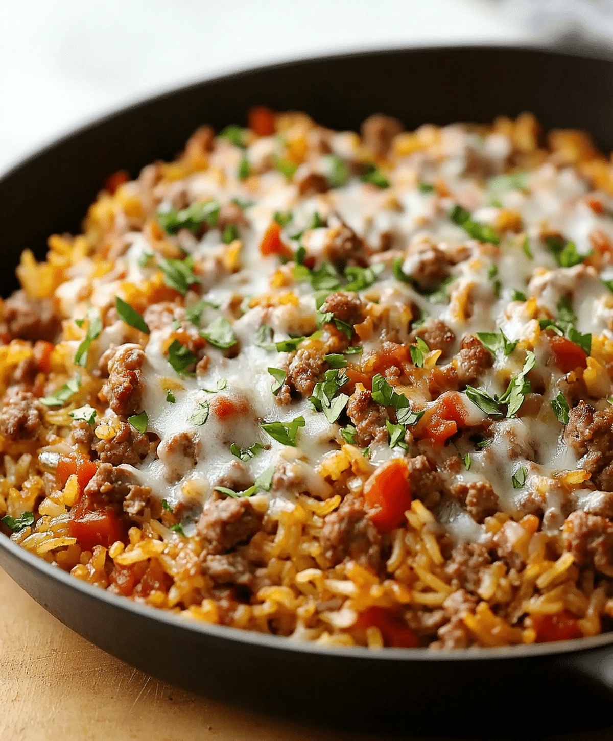 Quick and Simple Ground Sausage And Rice Skillet Recipe