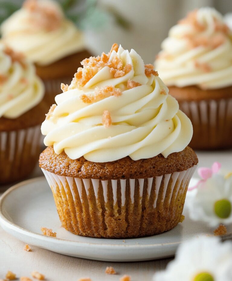 Moist Carrot Cake Cupcakes Recipe