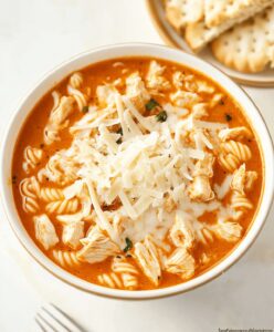 Crockpot Chicken Parmesan Soup Recipe