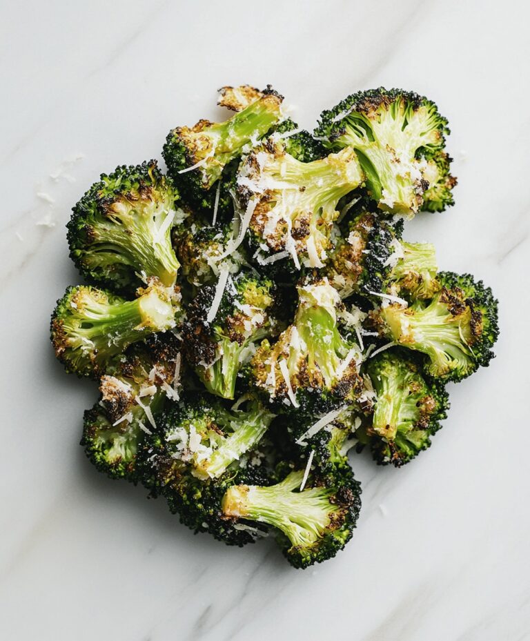 Garlic Parmesan Roasted Broccoli Recipe