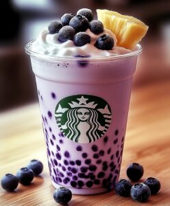 Pineapple Blueberry Frappuccino Recipe