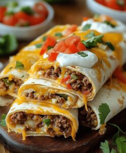 Loaded Easy Beef Burrito Recipe