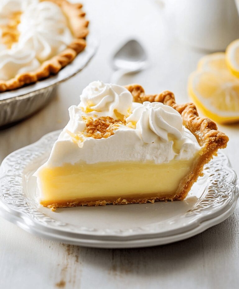 Creamy Lemon Pie Recipe