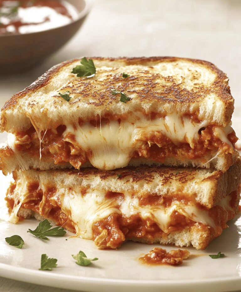 Lazy Chicken Parmesan Grilled Cheese Recipe