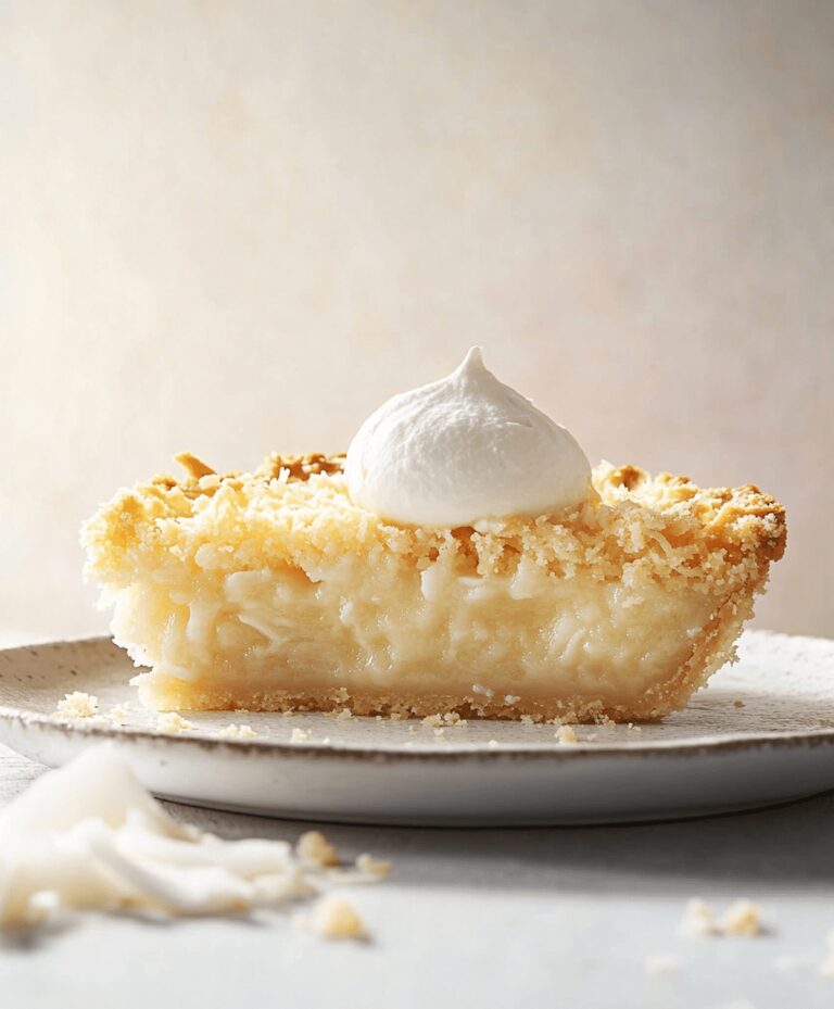 Easy Coconut Pie Recipe