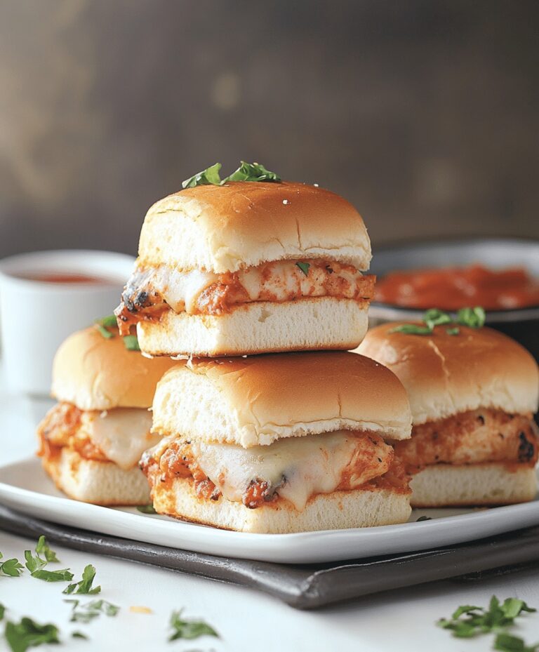 Quick Chicken Parmesan Sliders Recipe