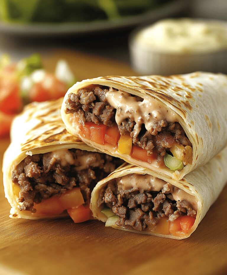 Cheesy Beef Fiesta Wraps Recipe