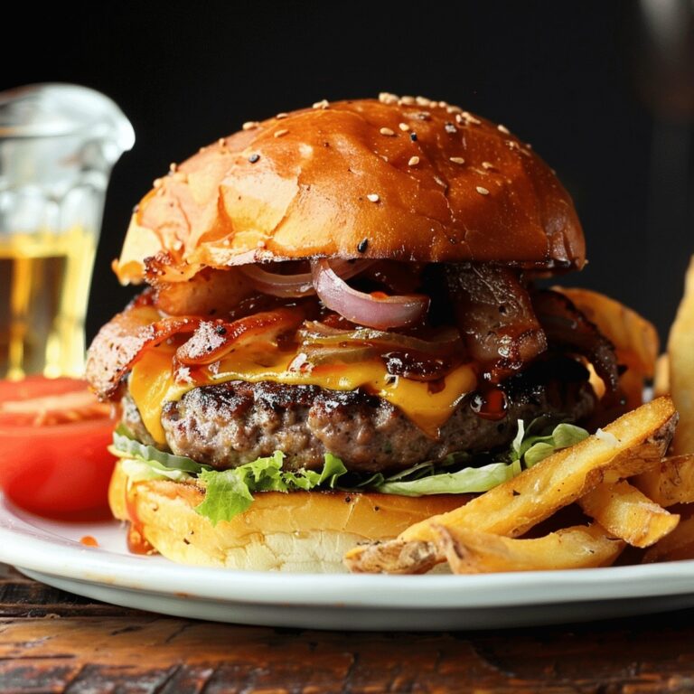 Triple Seared Whiskey Burger Recipe