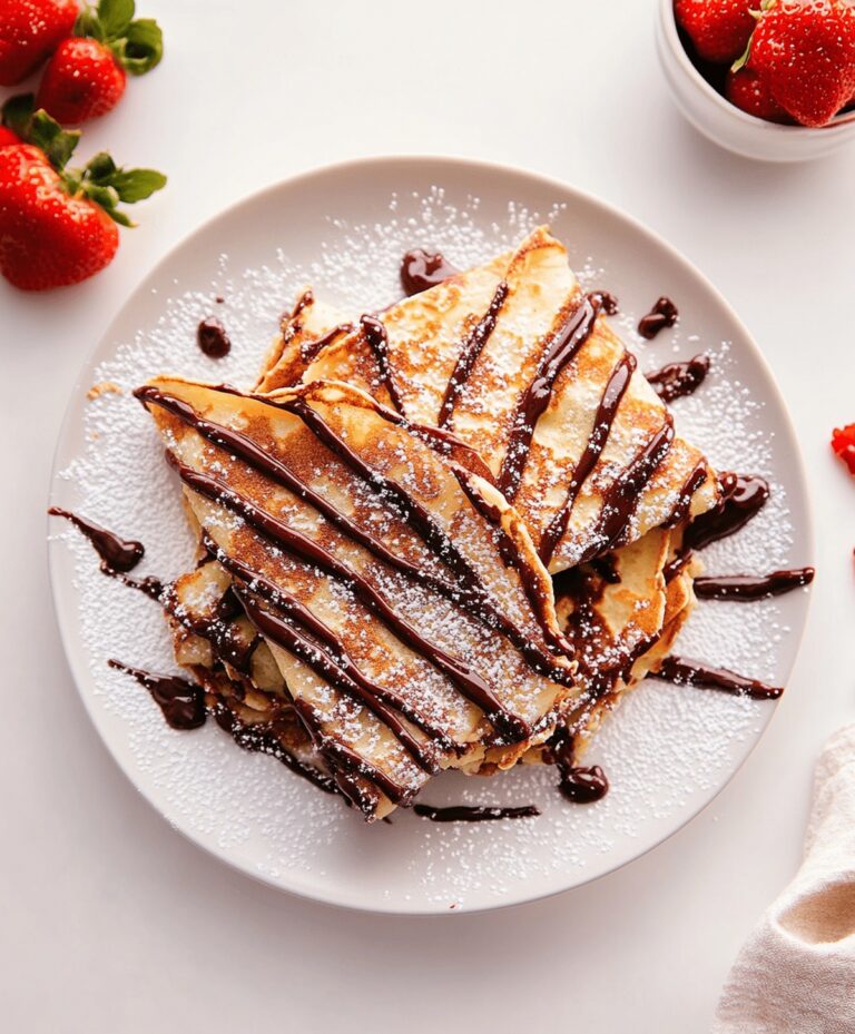Dreamy Nutella Cream-filled Crepes Recipe