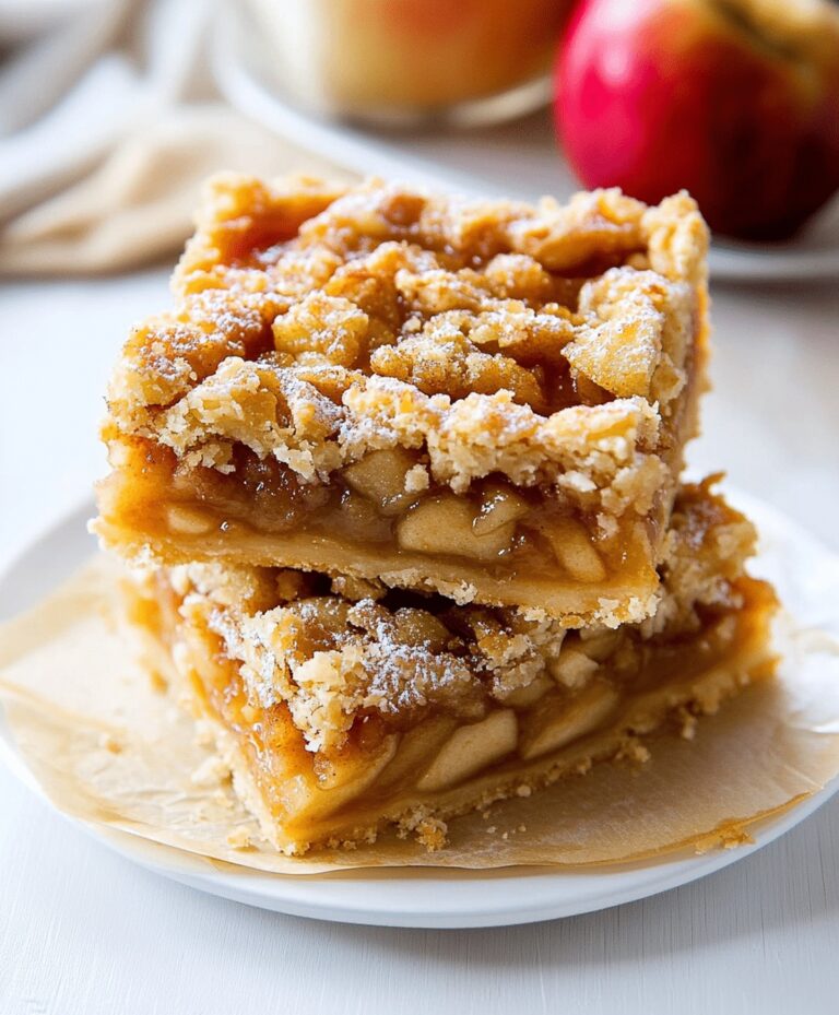 Flaky Apple Pie Bars Recipe