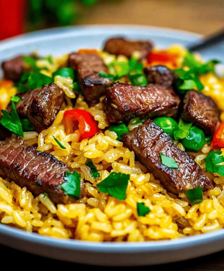 Quick Garlic Butter Steak Fried Rice Recipe