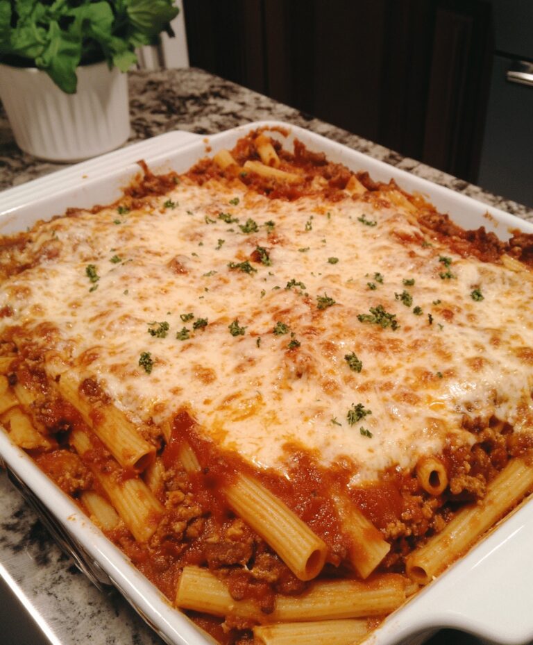 Creamy Classic Baked Ziti Recipe
