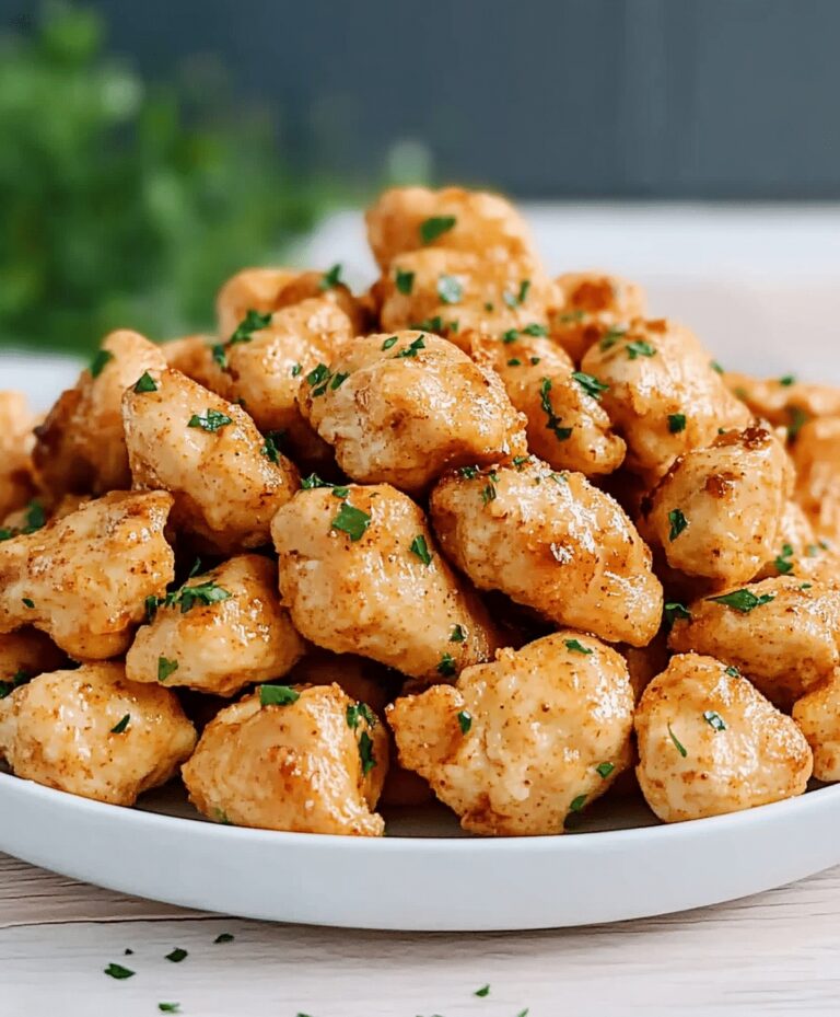 Crispy Garlic Butter Chicken Bites Recipe