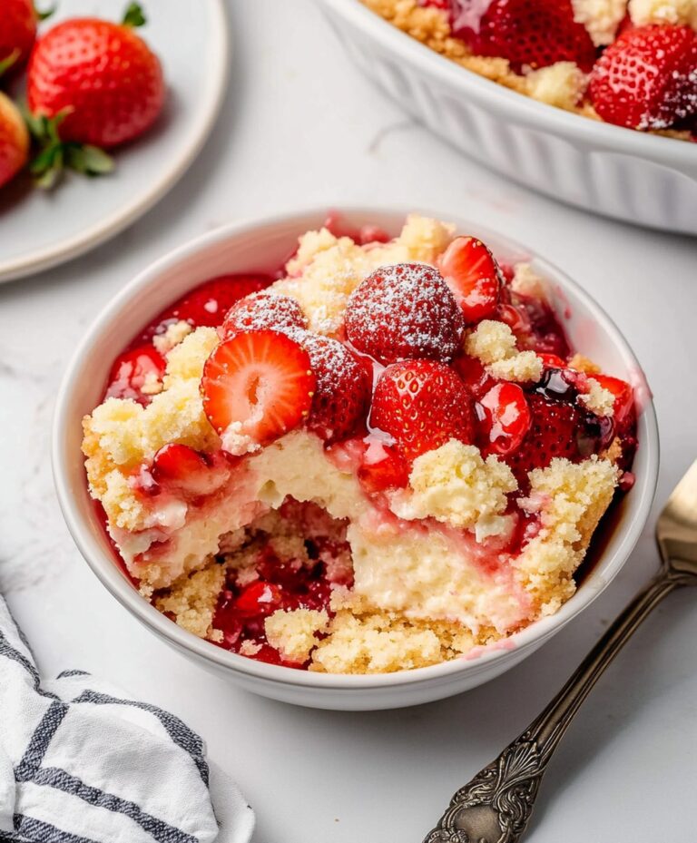 Strawberry Cheesecake Dump Cake Recipe