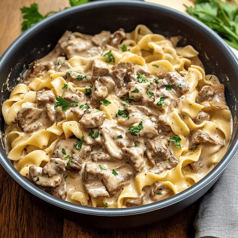 Creamy One Pot Beef Stroganoff Recipe