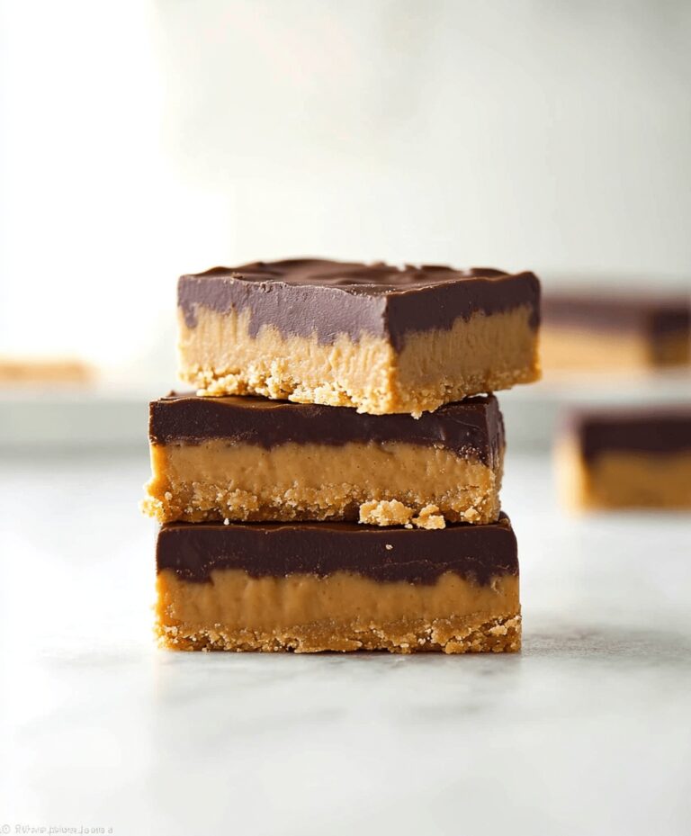 No-bake Chocolate Peanut Butter Bars Recipe